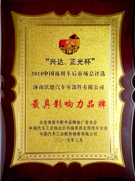 Jinan Worldwide was rated as the most influential brand enterprise